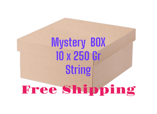 10X 250 Gr Random Colors String Mystery  BOX