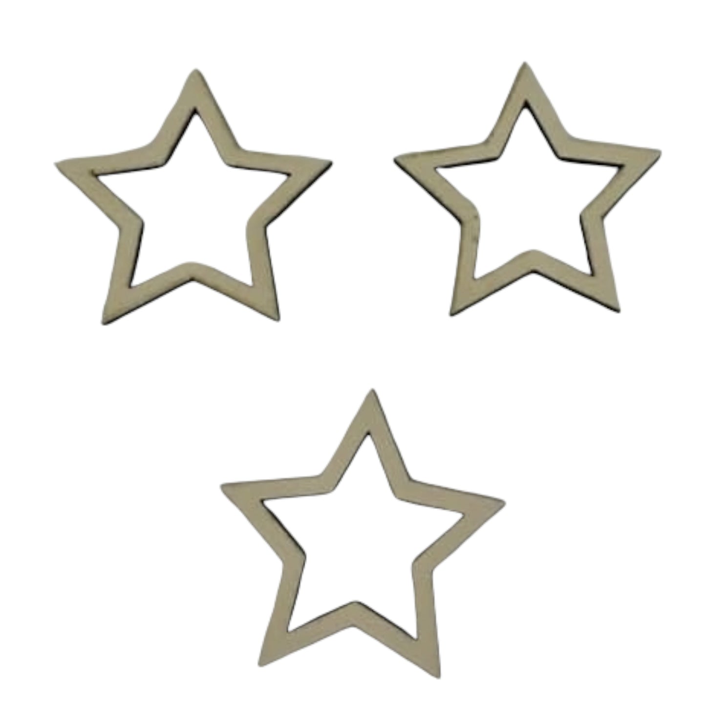 Wooden Star ( Pack of 10 )