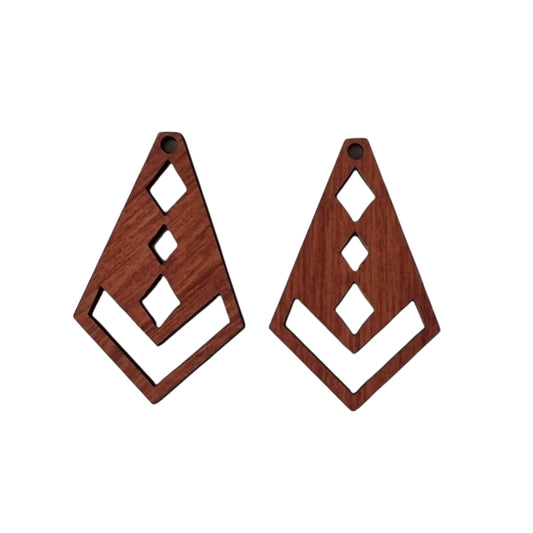 TRIANGLE DIAMOND MacrameEarring Frame