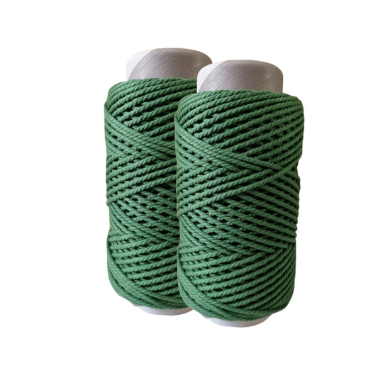 500gr 4mm Green & Red Macrame Rope