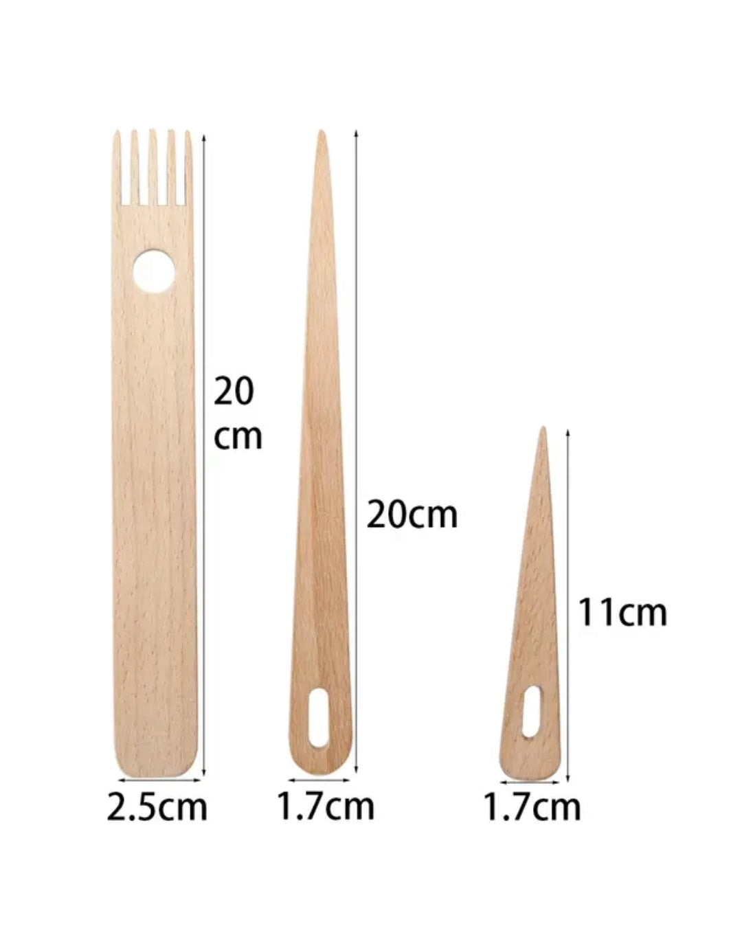 Wooden Weaving Needles Set